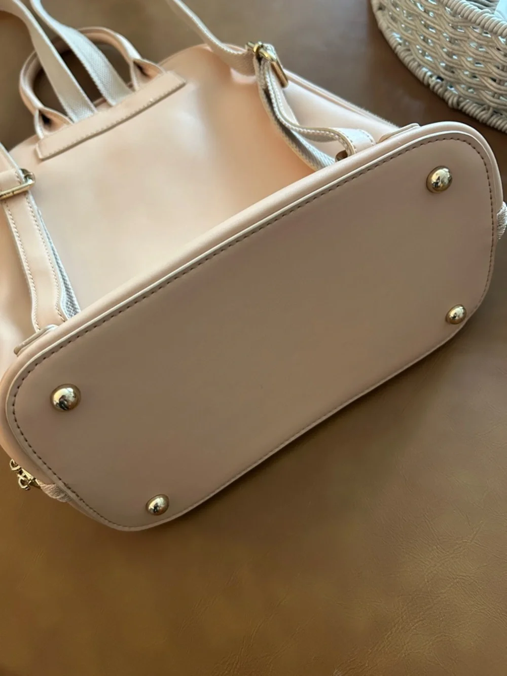 Skye LeFevre Blush Pink Backpack with Gold Accents - Picture 6 of 12